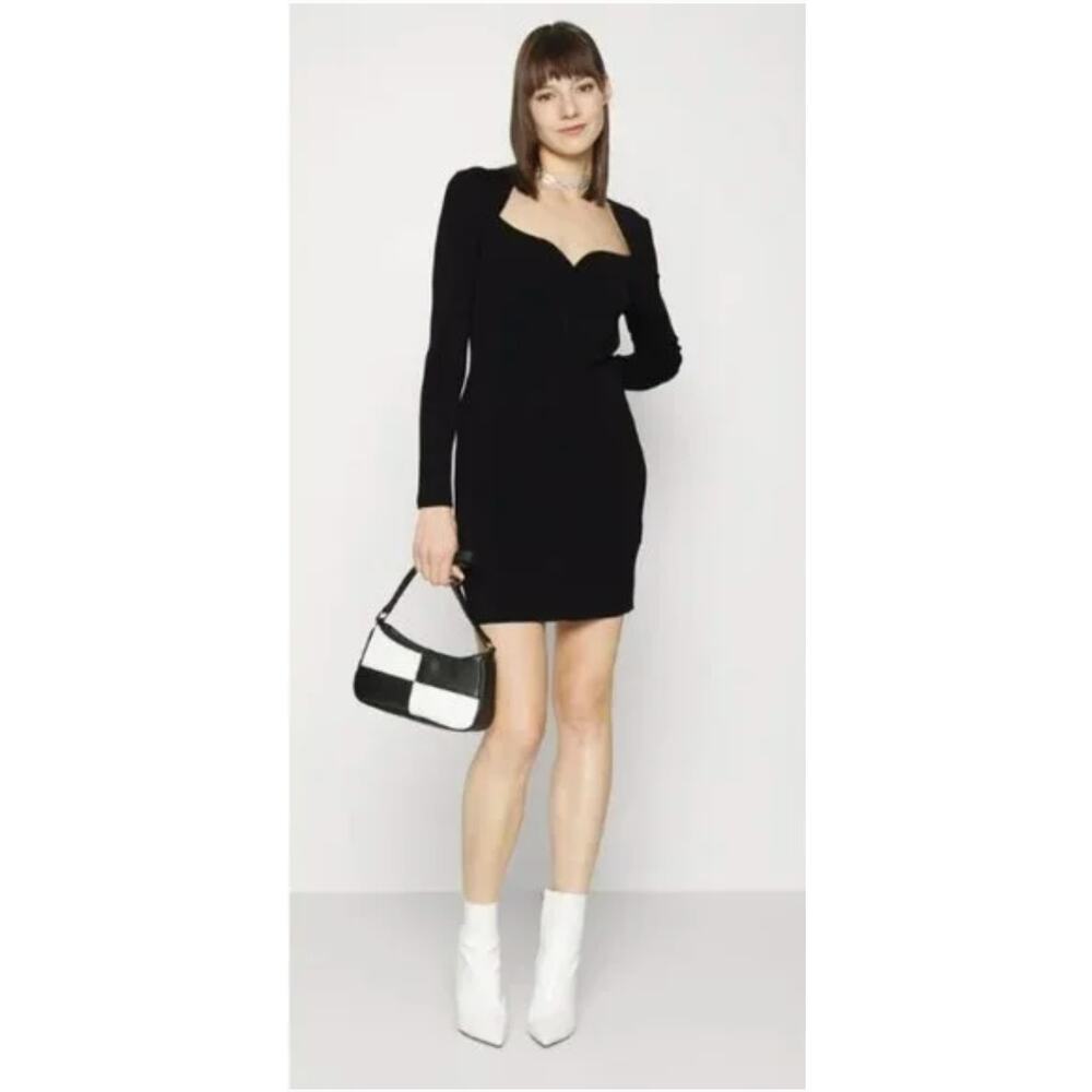 Ted Baker Mmeggi‎ Sweetheart Neckline Stretch Knit Mini Dress Size 2 US 6